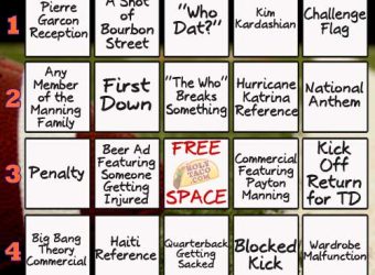 Super Bowl Bingo