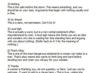 9 Deadly Words Women Use