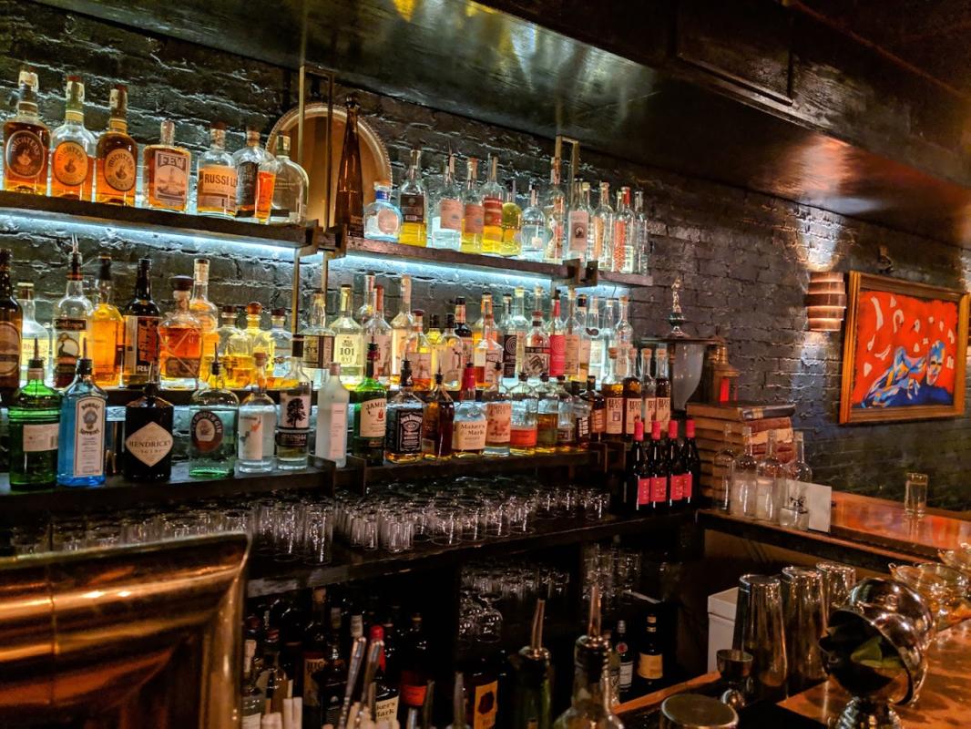 Drinks at The Garret Hidden Above Five Guys